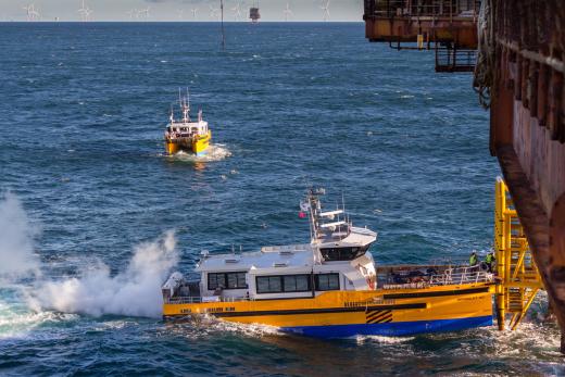 Alewijnse on board offshore Crew Transfer Vessels (CTVs) for Windcat